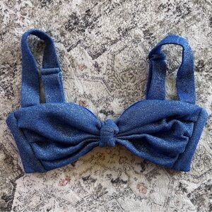 Montce Blue Glitter Bikini Top